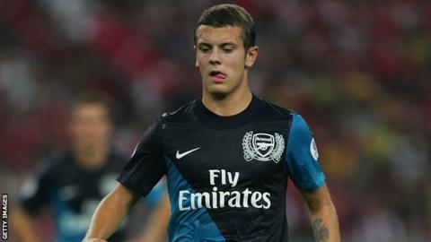 Arsenal midfielder Jack Wilshere
