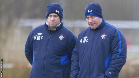 Rangers manager Ally McCoist and assistant Kenny McDowall