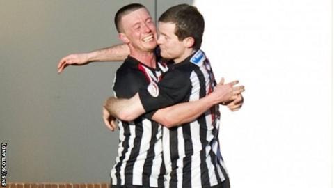 Joe Cardle (left) gave Dunfermline the lead against Inverness