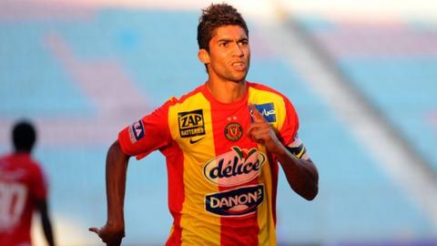 Oussama Darragi of Esperance and Tunisia