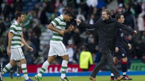 Falkirk manager Steven Pressley was unhappy with referee Euan Norris