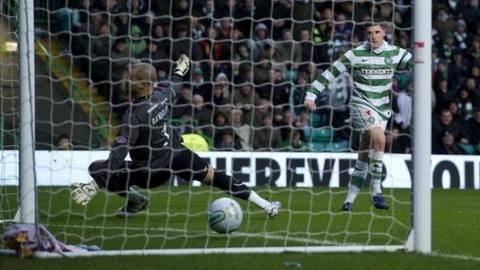 Hooper scored the only goal of the game against Motherwell
