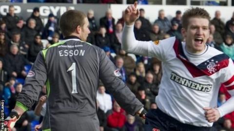 Davis opened the scoring for Rangers against Inverness