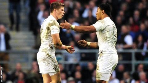 Owen Farrell and Manu Tuilagi