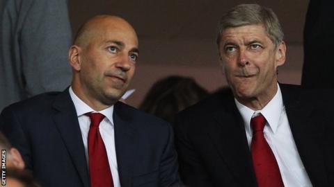 Ivan Gazidis and Arsene Wenger