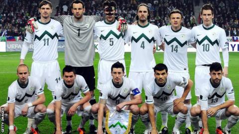 Slovenia are Scotland's opponents on Wednesday