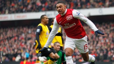 Alex Oxlade-Chamberlain has scored four goals in 16 Arsenal appearances