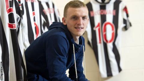 St Mirren defender David Barron
