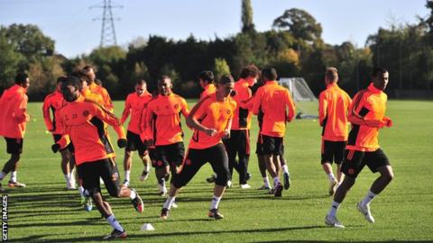 Chelsea players training