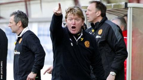 Motherwell manager Stuart McCall