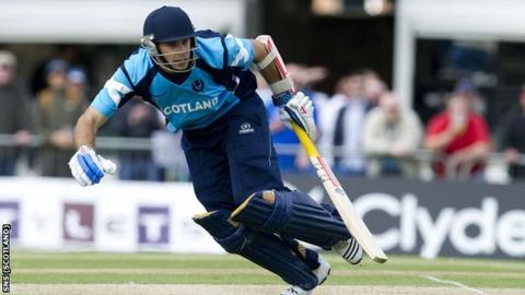 Kyle Coetzer top-scored for Scotland