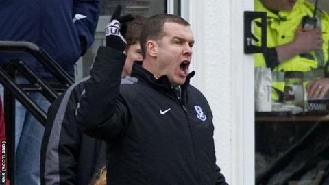 Ayr United manager Brian Reid