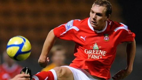 Wrexham striker Danny Wright