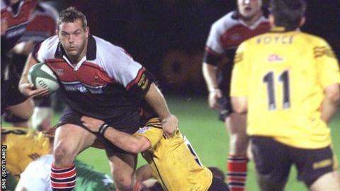 Matt Taylor in action for Edinburgh in 2001
