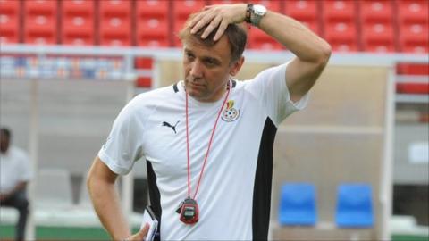 Ghana coach Goran Stevanovic