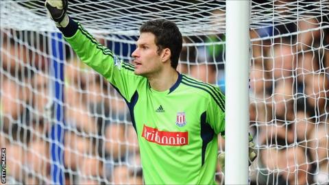 Stoke City goalkeeper Asmir Begovic