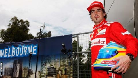 Fernando Alonso in Melbourne