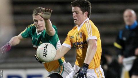 Tomas McCann scored Antrim's goal from a penalty
