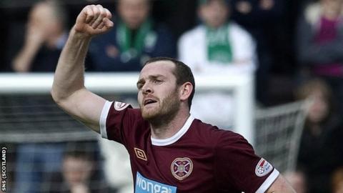 Hearts striker Craig Beattie