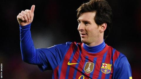 Barcelona supserstar Lionel Messi