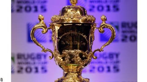 The Webb Ellis Cup or Rugby Union World Cup