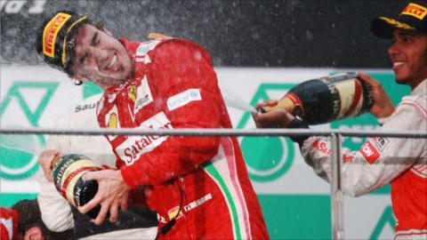 Fernando Alonso and Lewis Hamilton