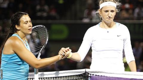 Marion Bartoli and Victoria Azarenka