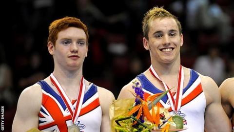 Gymnasts Daniel Purvis and Daniel Keatings