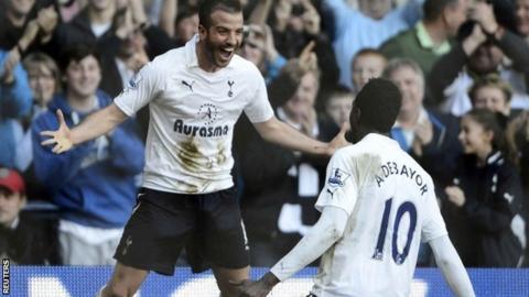 Rafael van der Vaart and Emmanuel Adebayor