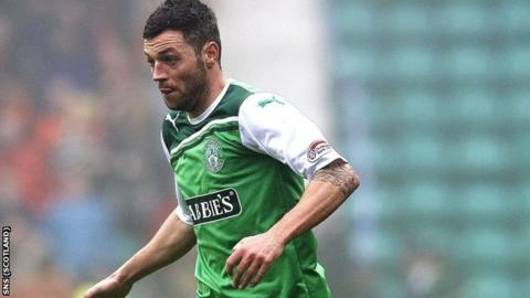 Hibernian winger Ivan Sproule