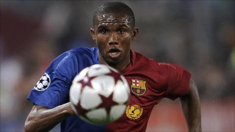 Former Barcelona striker Samuel Eto'o