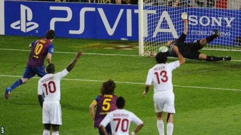 Barcelona's Messi