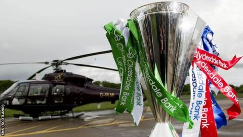The Scottish Premier League trophy