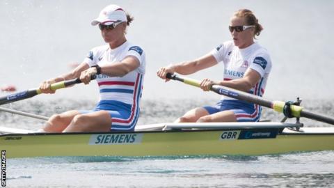 Helen Glover (right) and Heather Stanning