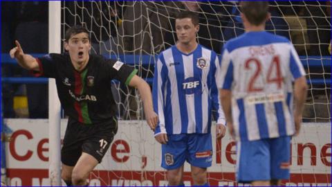 Jimmy Callacher scores