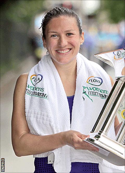 Catriona Jennings ran her best marathon time in Rotterdam
