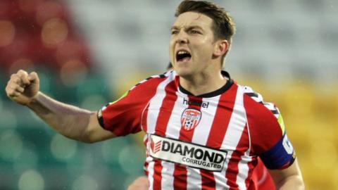 Kevin Deery celebrates after scoring the opener