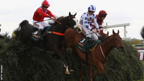 According to Pete jumps one of the Aintree fences
