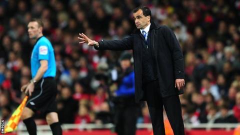 Wigan Athletic manager Roberto Martinez