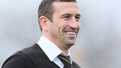 Newport County manager Justin Edinburgh