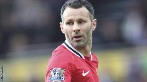 Manchester United midfielder Ryan Giggs