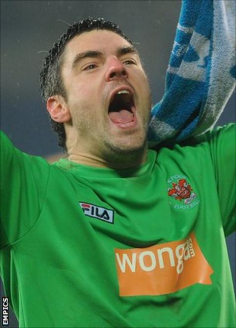 Blackpool goalkeeper Matt Gilks