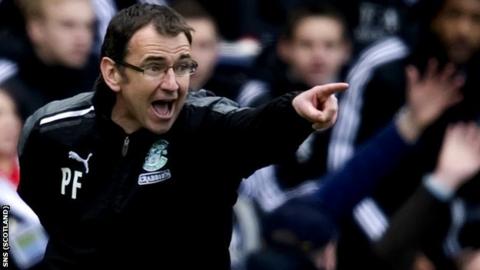 Hibernian manager Pat Fenlon