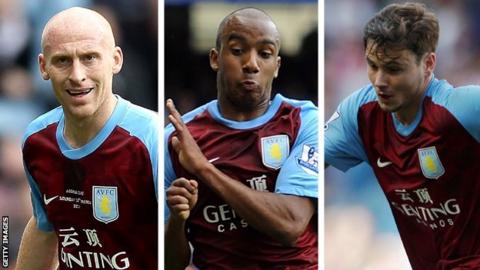 James Collins, Fabian Delph, Chris Herd