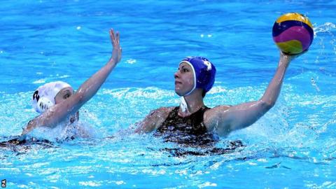 Great Britain's Chloe Wilcox (left) challenges Hungary's Hann Anna Kisteleki