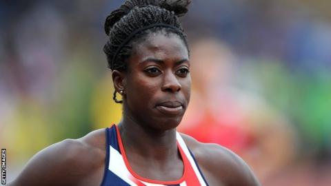 British 400m runner Christine Ohuruogu