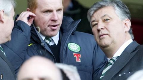 Neil Lennon and Peter Lawwell will celebrate Celtic's title on Sunday