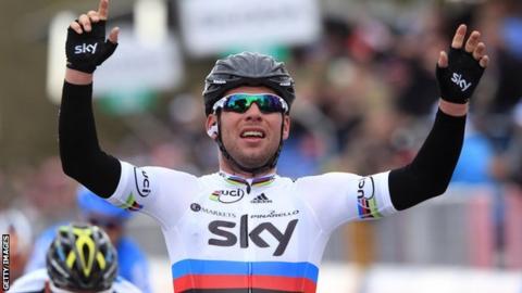 Mark Cavendish gets his second stage victory in the 2012 Giro d'Italia