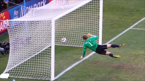 Frank Lampard's disallowed goal at the 2010 World Cup
