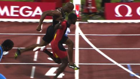 Justin Gatlin beats Asafa Powell